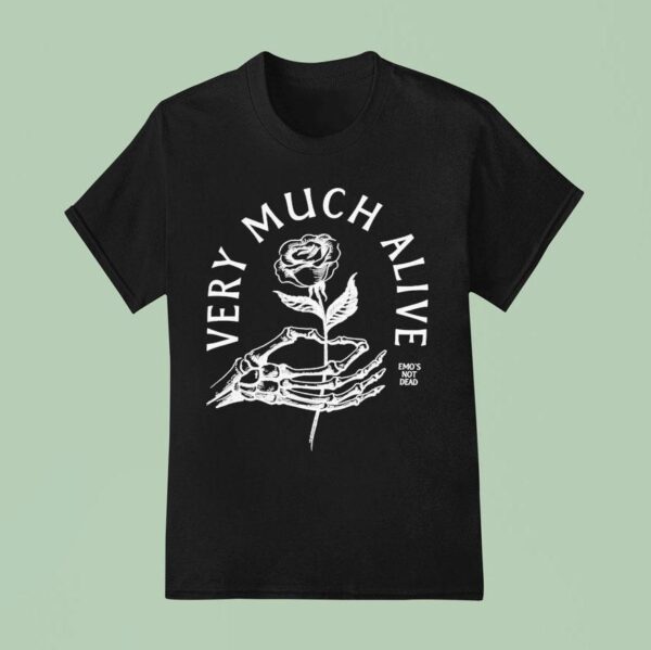 Emo S Not Dead Very Much Alive Skeleton T Shirt