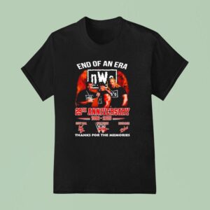 End Of An Era Nwo Th Anniversary Thanks For The Memories Signatures T Shirt