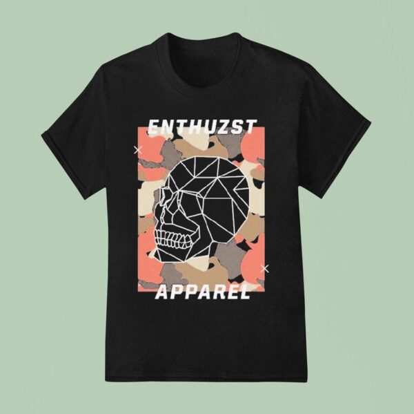 Enthuzst Camo Skull T Shirt