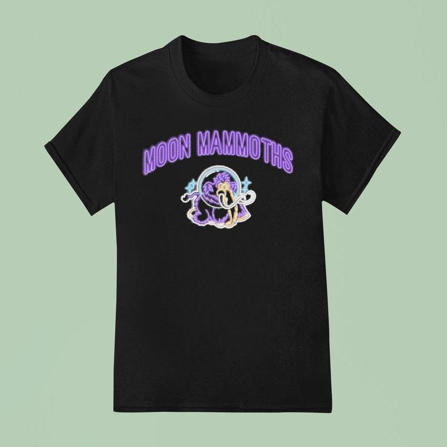 Erie Seawolves Moon Mammoths Neon T Shirt
