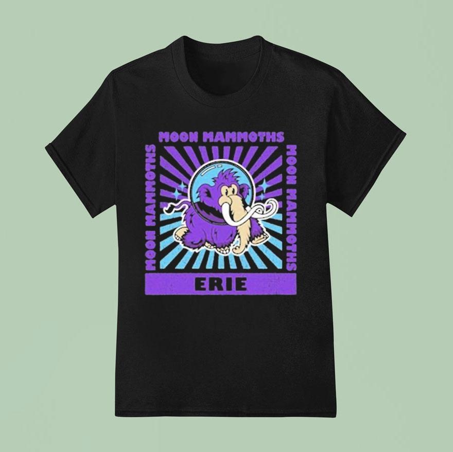 Erie Seawolves Erie Seawolves Moon Mammoths Sunspo T Shirt