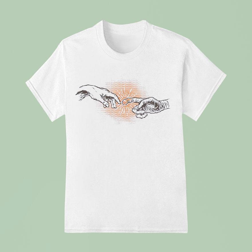 Et The Extra Terrestrial And The Creation Of Adam T Shirt