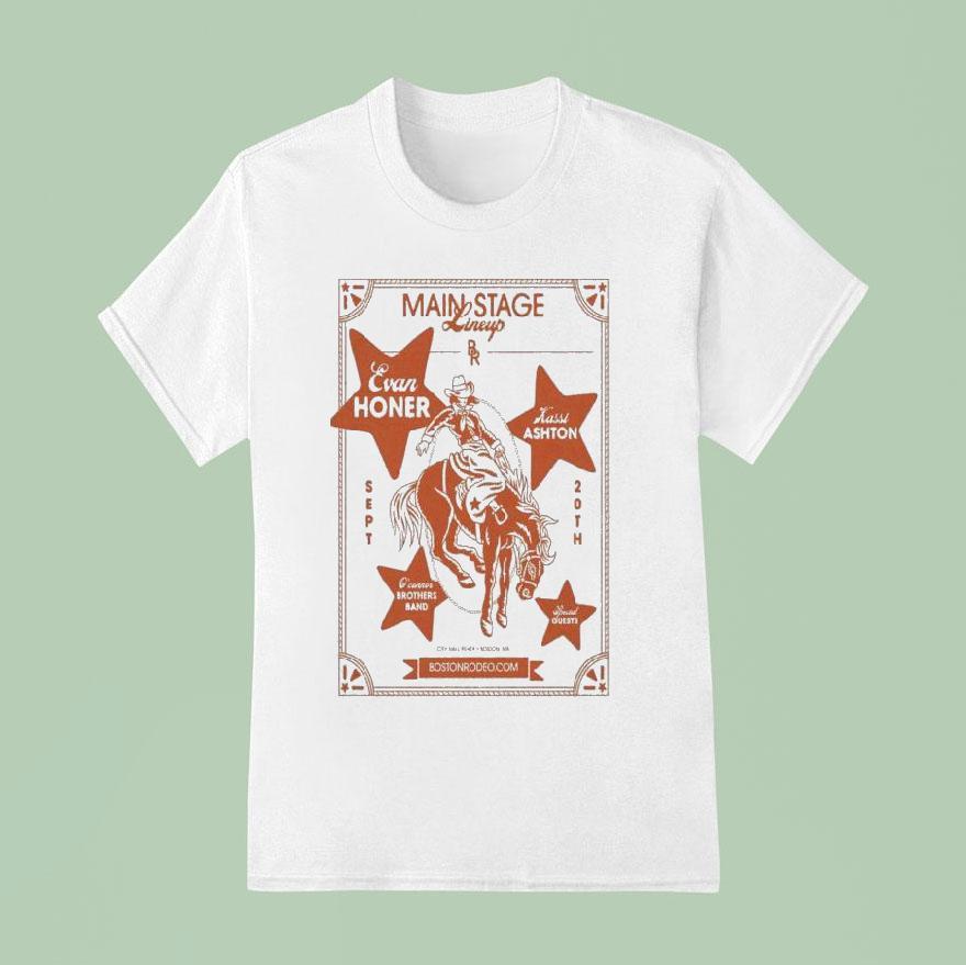 Evan Honer Main Stage Boston Th Cowgirl T Shirt