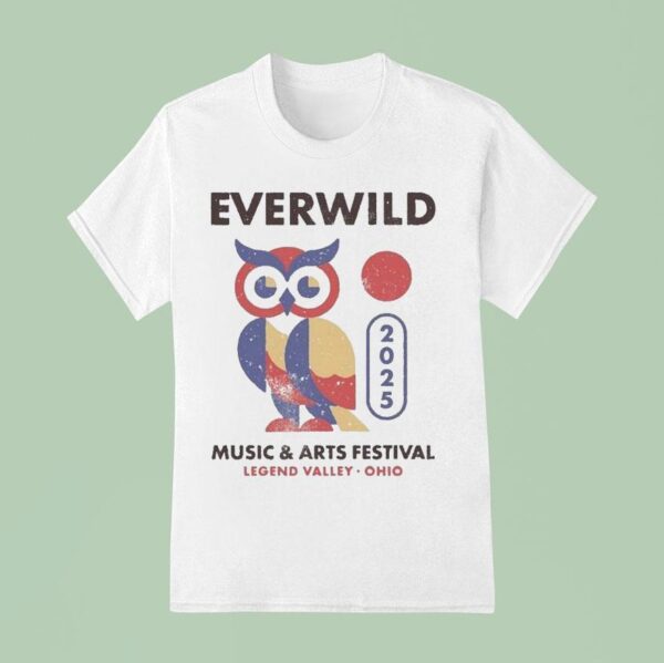 Everwild Music And Arts Festival Legend Valley Ohio Geo Owl T Shirt