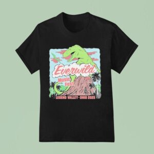Everwild Music Fest Legend Valley Ohio Fight Or Flight Dinosaur T Shirt