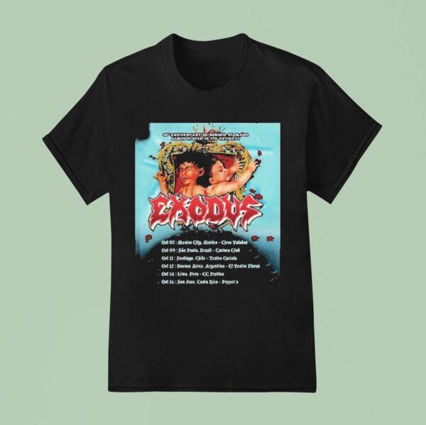 Exodus Celebrate Th Anniversary Of Bonded By Blood T Shirt