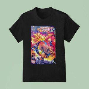 Fantastic Four X A Superhero Team From Marvel Comics Vintage T Shirt