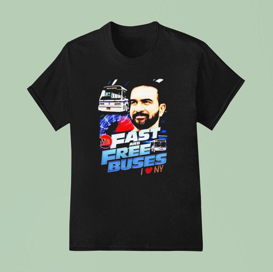 Fast And Free Buses T Shirt