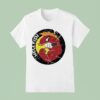 Flying Hellfish Smoking Logo Retro T Shirt
