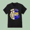 For Life New Orleans Saints And Lsu Tigers Circle Logos T Shirt