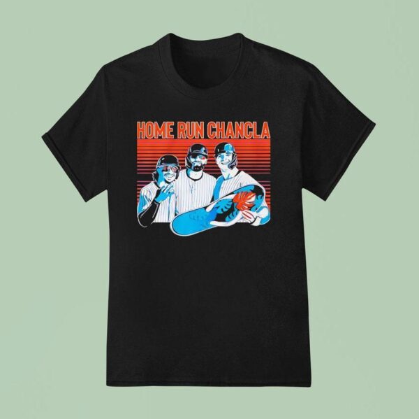 Francisco Lindor Brandon Nimmo And Pete Alonso Home Run Chancla New York Mets Baseball T Shirt