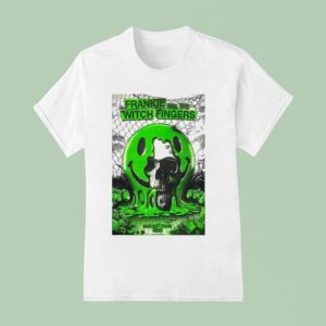 Frankie And The Witch Fingers Bug Out Tour Skull Smiley T Shirt