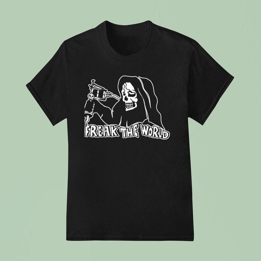Freak The World Skeleton T Shirt
