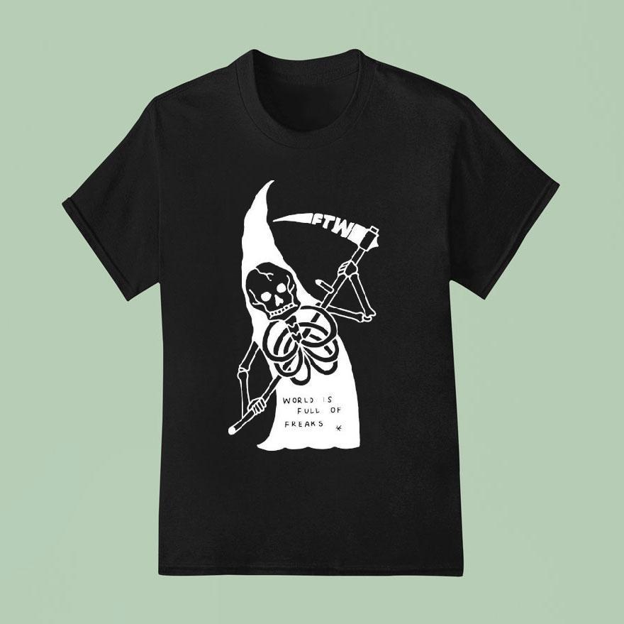 Freak The World Toonico World Is Full Of Freaks Grim Reaper T Shirt