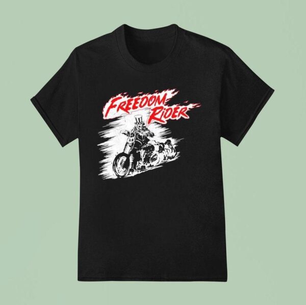 Freedom Rider Skeleton Motor T Shirt