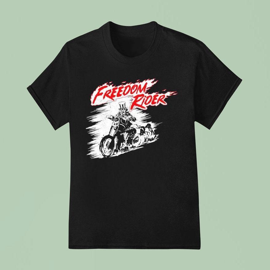 Freedom Rider Skeleton Motor T Shirt