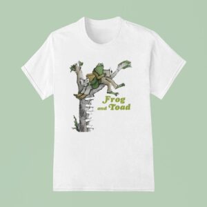 Frog And Toad Reading Book In Tree T Shirt