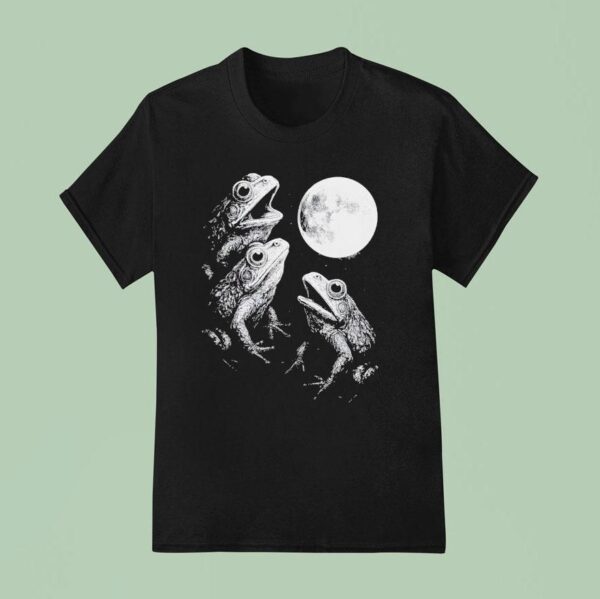 Frogs Howling To Moon T Shirt