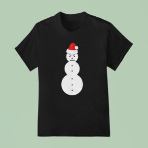 Frosty Santa Snowman Christmas T Shirt