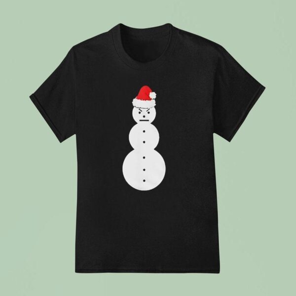 Frosty Santa Snowman Christmas T Shirt