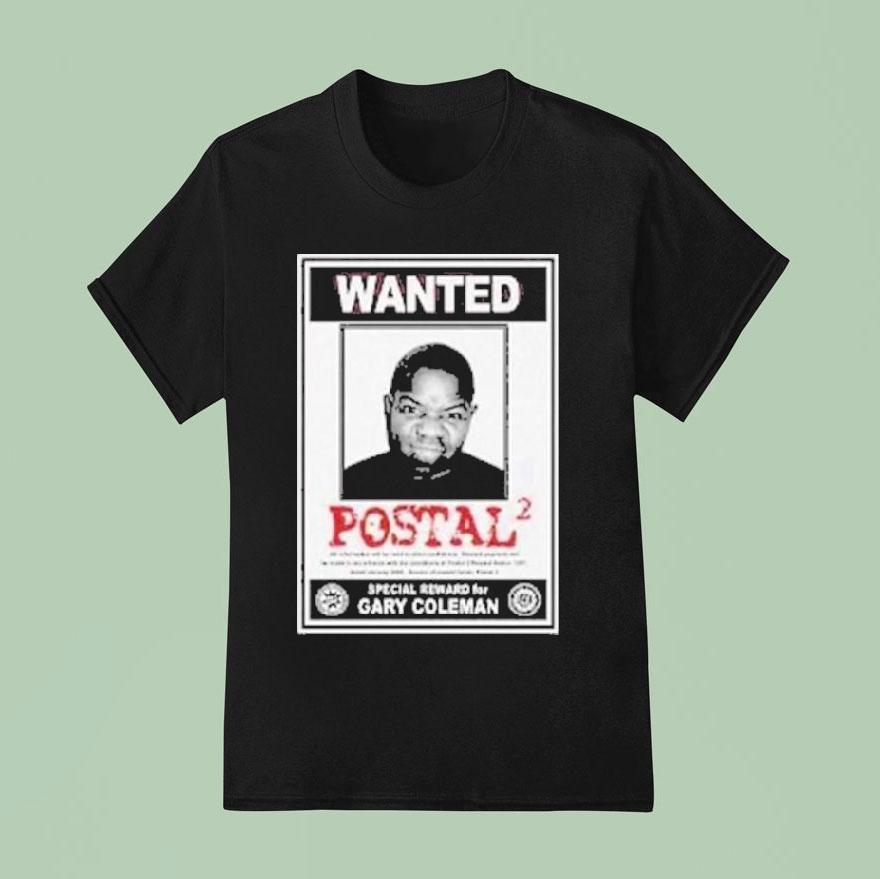 Gary Coleman Wanted Postal T Shirt