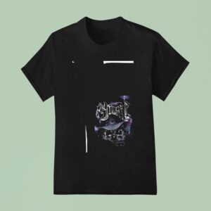 Ghost Skeletour World Tour Cleveland Ohio Cross T Shirt