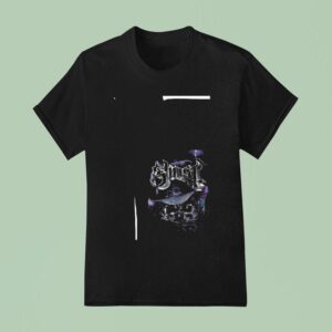 Ghost Skeletour World Tour Detroit Michigan Cross T Shirt