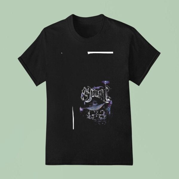 Ghost Skeletour World Tour Detroit Michigan Cross T Shirt