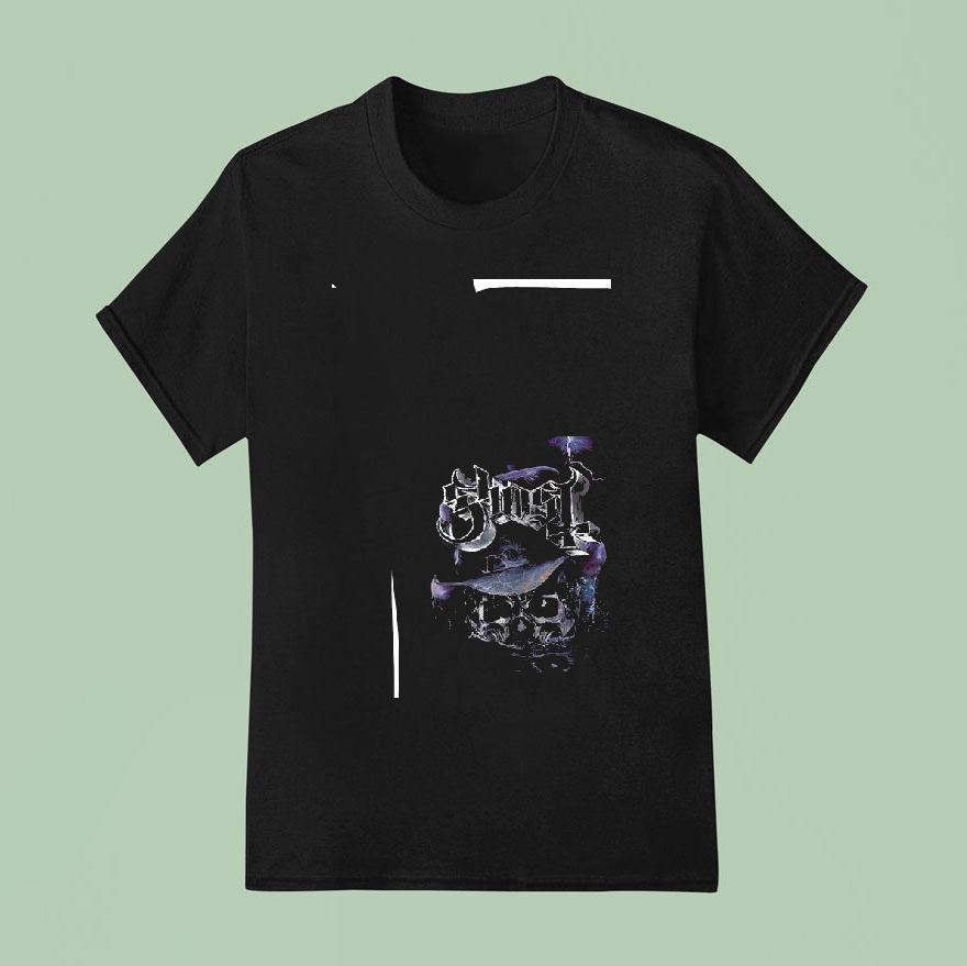 Ghost Skeletour World Tour Detroit Michigan Cross T Shirt