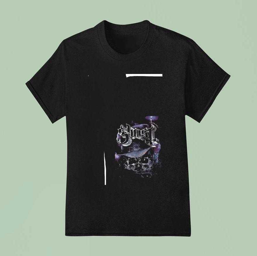 Ghost Skeletour World Tour Louisville Kentucky Cross T Shirt