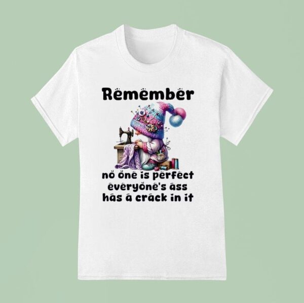 Gnome Remember No One Is Perfect Everyone S Ass Has A Crack In I T Shirt