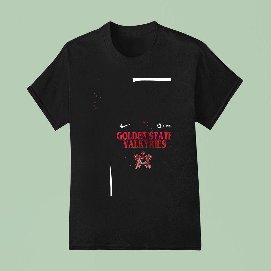 Golden State Valkyries Stranger Things Rebel Swingman T Shirt