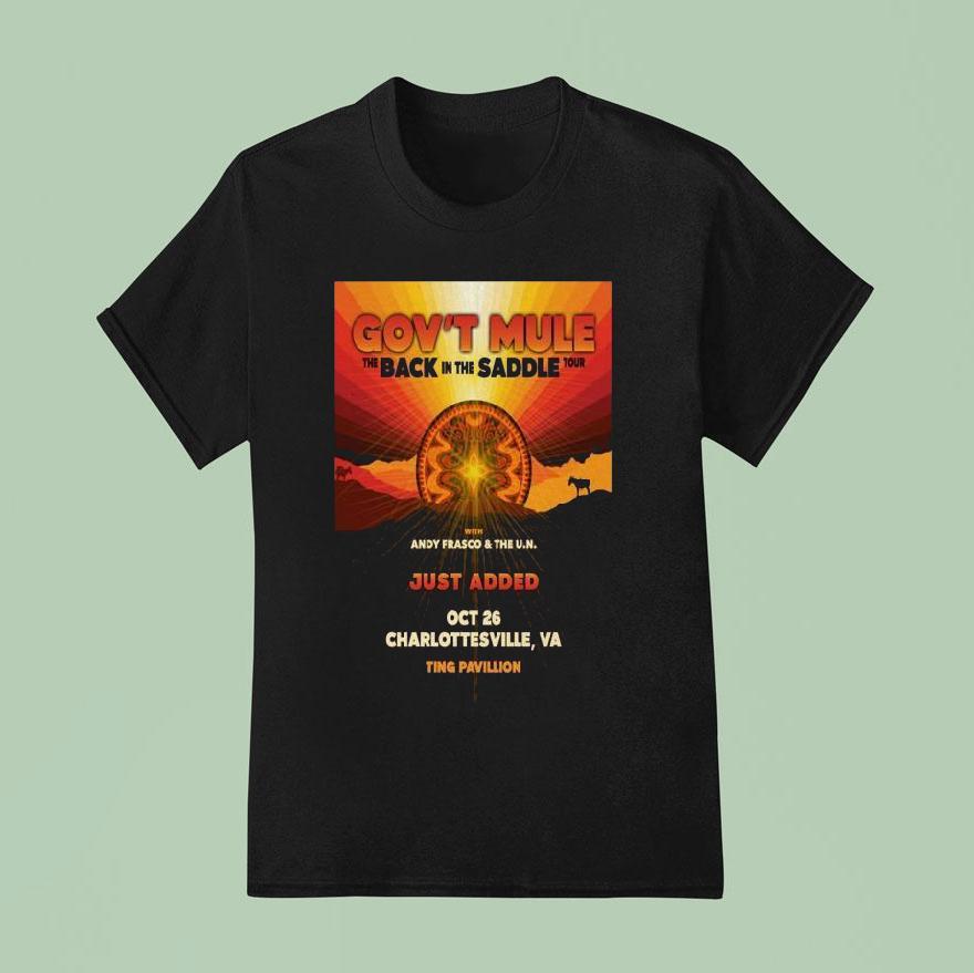Gov T Mule Show Ting Pavilion In Charlottesville Oct T Shirt