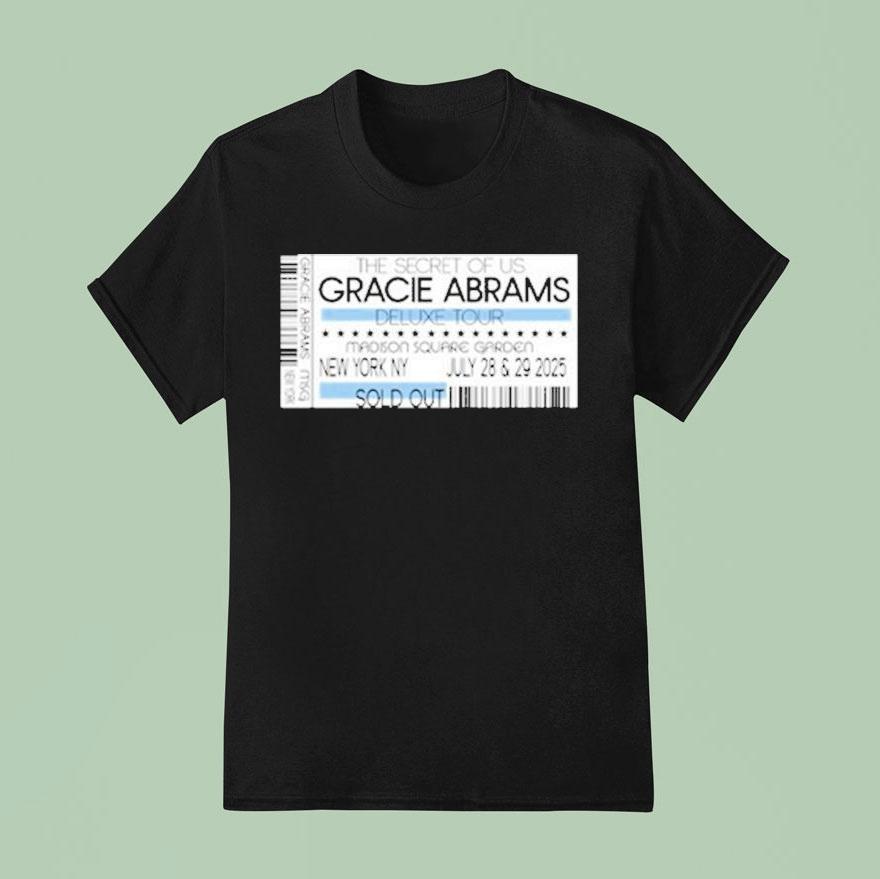 Gracie Abrams The Secret Of Us Deluxe Tour New York July Msg T Shirt