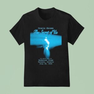 Gracie Abrams Tour At Budweiser Stage In Toronto Ontario On July With Blue Spotlight Photography Aesthetic T Shirt