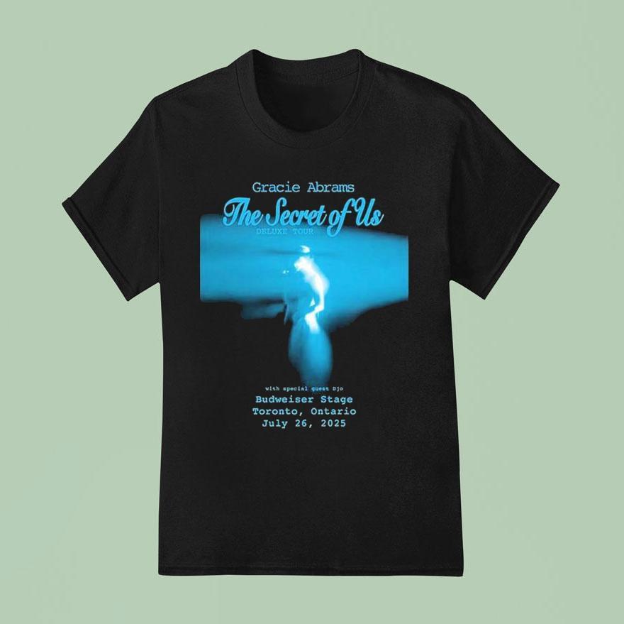 Gracie Abrams Tour At Budweiser Stage In Toronto Ontario On July With Blue Spotlight Photography Aesthetic T Shirt