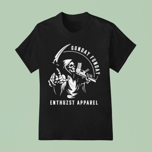 Gunday Funday Enthuzst Grim Reaper T Shirt