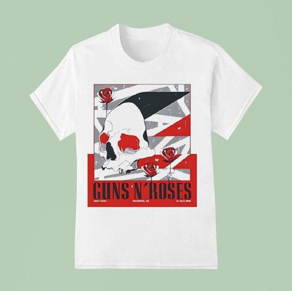 Guns N Roses Concert At Uce Park Belgrade Rs At July T Shirt