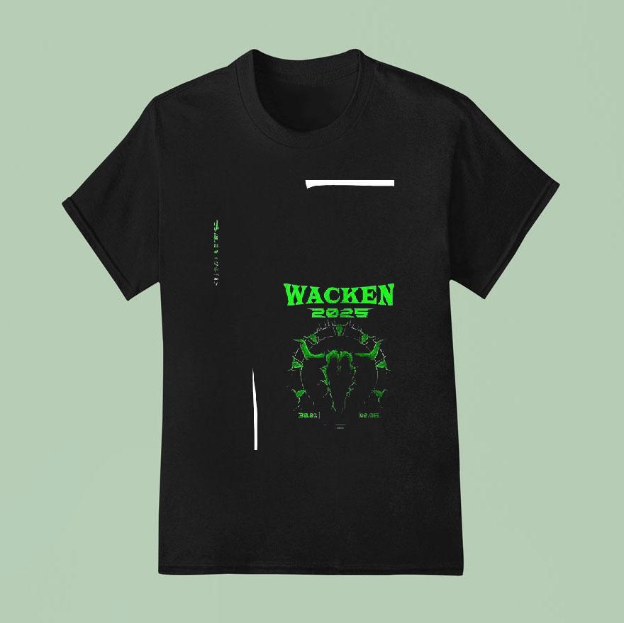 Guns N Roses Wacken Open Air Skull Roster T Shirt