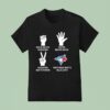 Hand Sign X Toronto Blue Jays Rock Beats Scissors Paper Beats Rock T Shirt