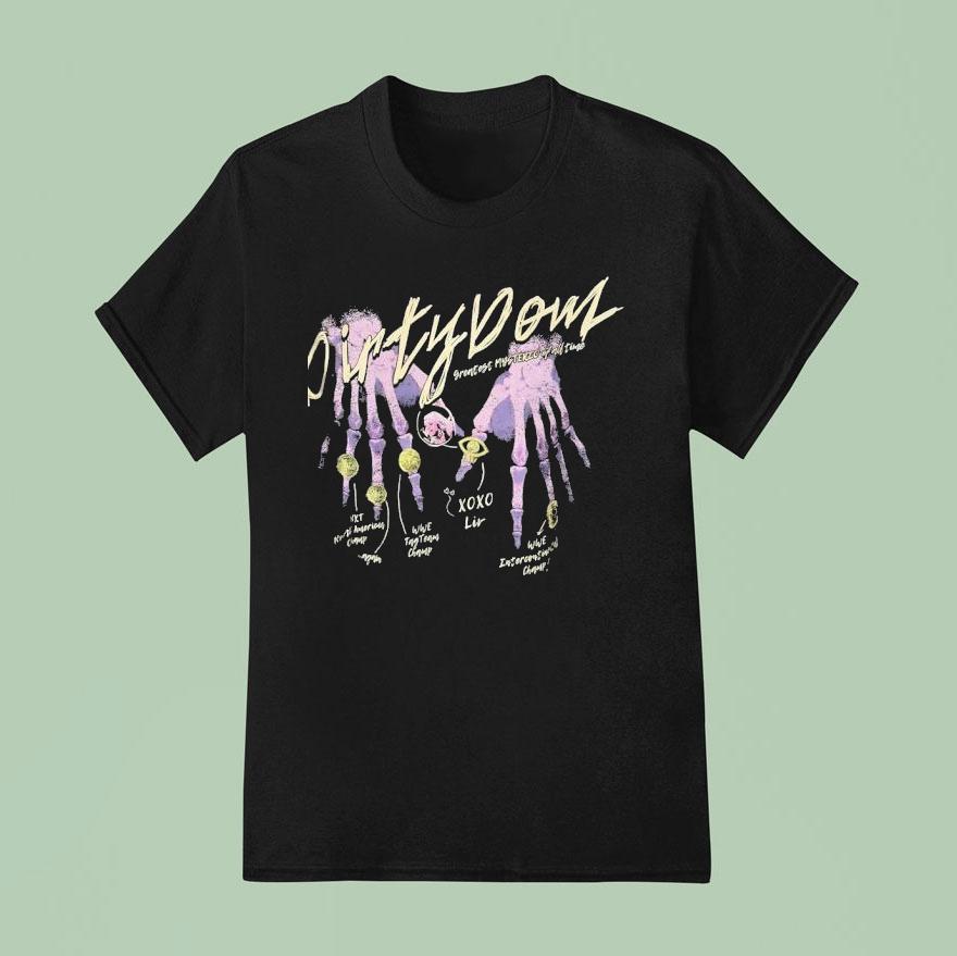 Hand Skeleton Dominik Mysterio Dirty Dom Greatest Mysteries Of All Time T Shirt