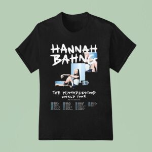 Hannah Bahng The Misunderstood World Tour Dates T Shirt