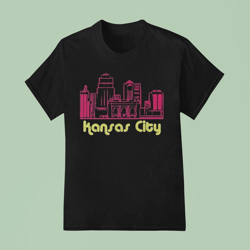 Hannah Waddingham Wearing Kansas City Dot Skyline T Shirt