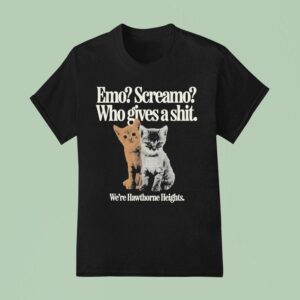 Hawthorne Heights Emo Screamo Who Gives A Shit We Re Cats T Shirt