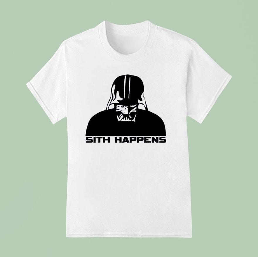 Hayden Christensen Darth Vader Sith Happens T Shirt