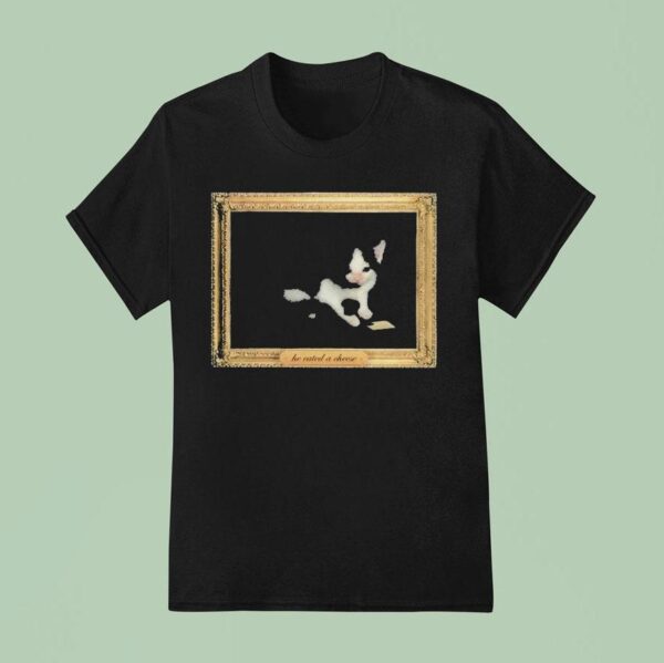 He Eated A Cheese Cat Portrai T Shirt