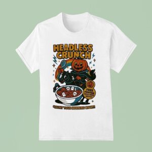 Headless Crunch Free Pumpkin Head Prize Inside Halloween T Shirt