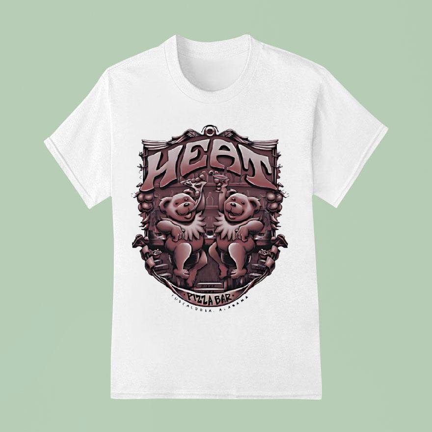 Heat Pizza Bar Bears Grateful Dead T Shirt