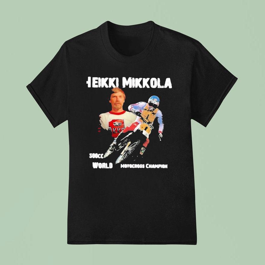 Heikki Mikkola Cc World Motocross Champion T Shirt