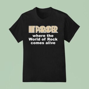 Hit Parader Where The World Of Rock Comes Alive T Shirt